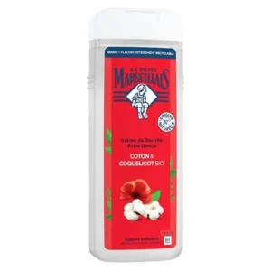 LE PETIT MARSEILLAIS Crème de douche 400ml, Coton & Coquelicot