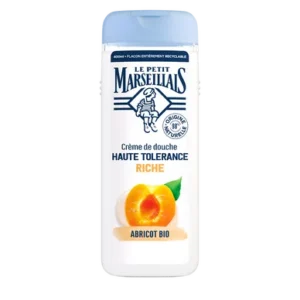 LE PETIT MARSEILLAIS Gel Douche 400ml, Abricot Bio, Haute tolérance
