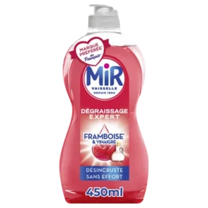 MIR Liquide vaisselle 450ml, Vinaigre & Framboise
