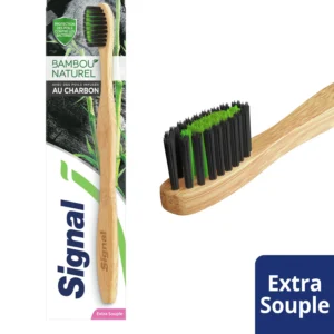 SIGNAL Brosse à dents en bambou, au charbon végétal