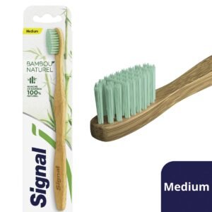 SIGNAL Brosse à dents en bambou nature, souplesse médium