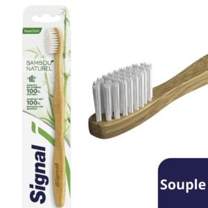 SIGNAL Brosse à dents en bambou nature, souple